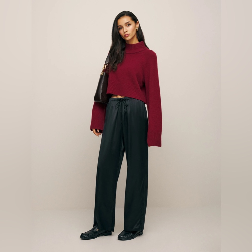 Reformation Petites Olina Silk Pant
